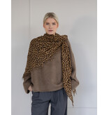Sjaal Cosy Cashmy Leopard Brown