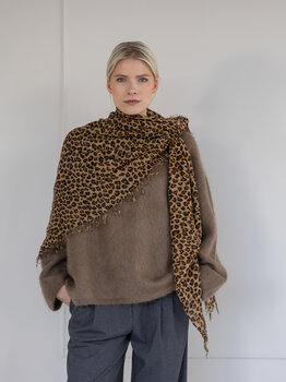 C.O.S.Y by SjaalMania Sjaal Cosy Cashmy Leopard Brown