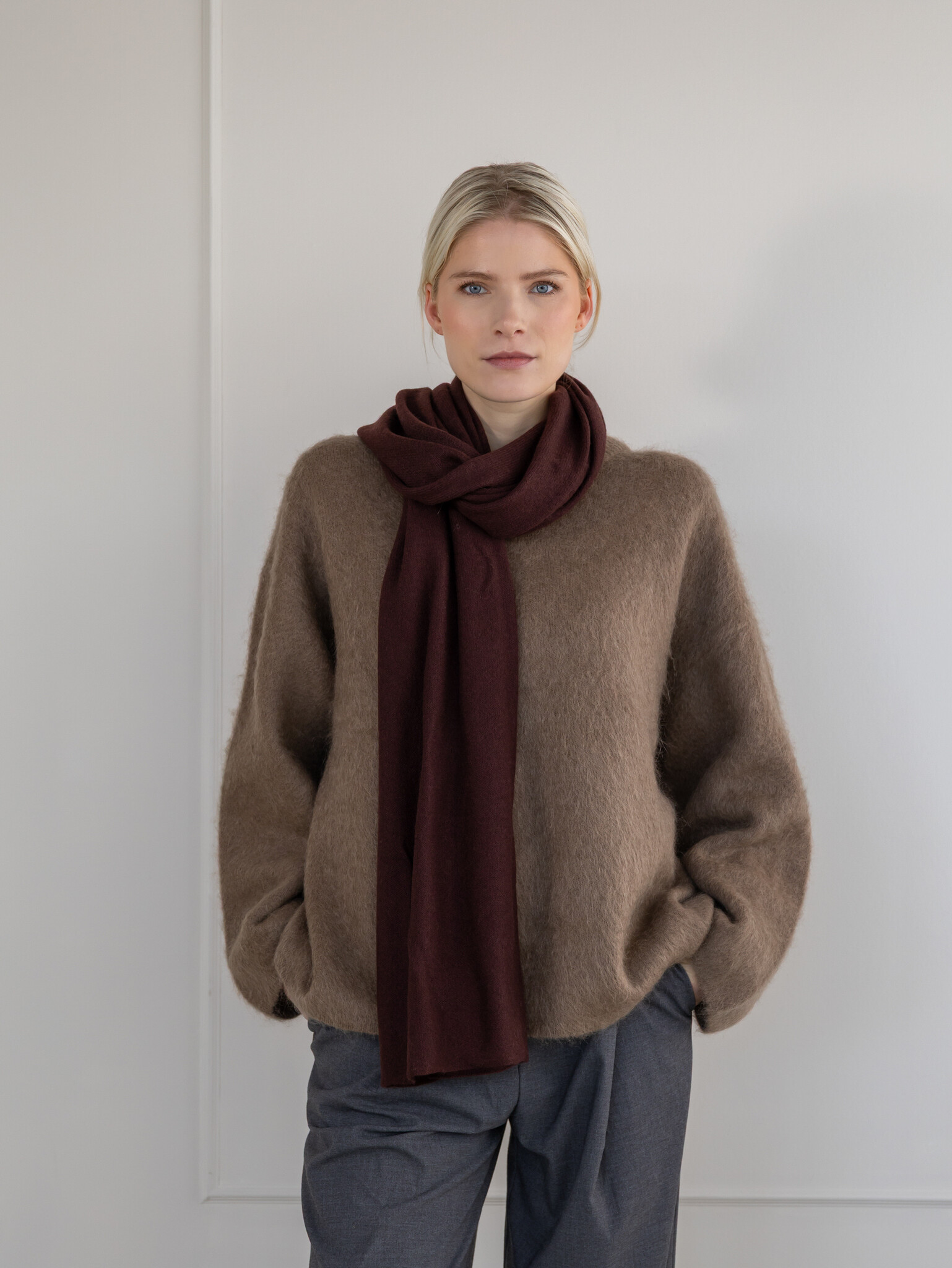 Sjaal Cosy 100% Cashmere  Red Soil
