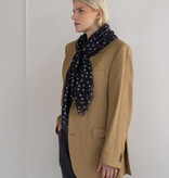 Sjaal 100% Cashmere Stars Black