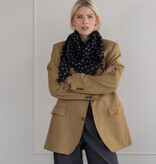 Sjaal 100% Cashmere Stars Black