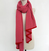 C.O.S.Y by SjaalMania Sjaal Cosy Chic Stripes Lipstick Red / Fabulous Candy