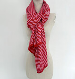 Sjaal Cosy Chic Stripes Lipstick Red / Fabulous Candy