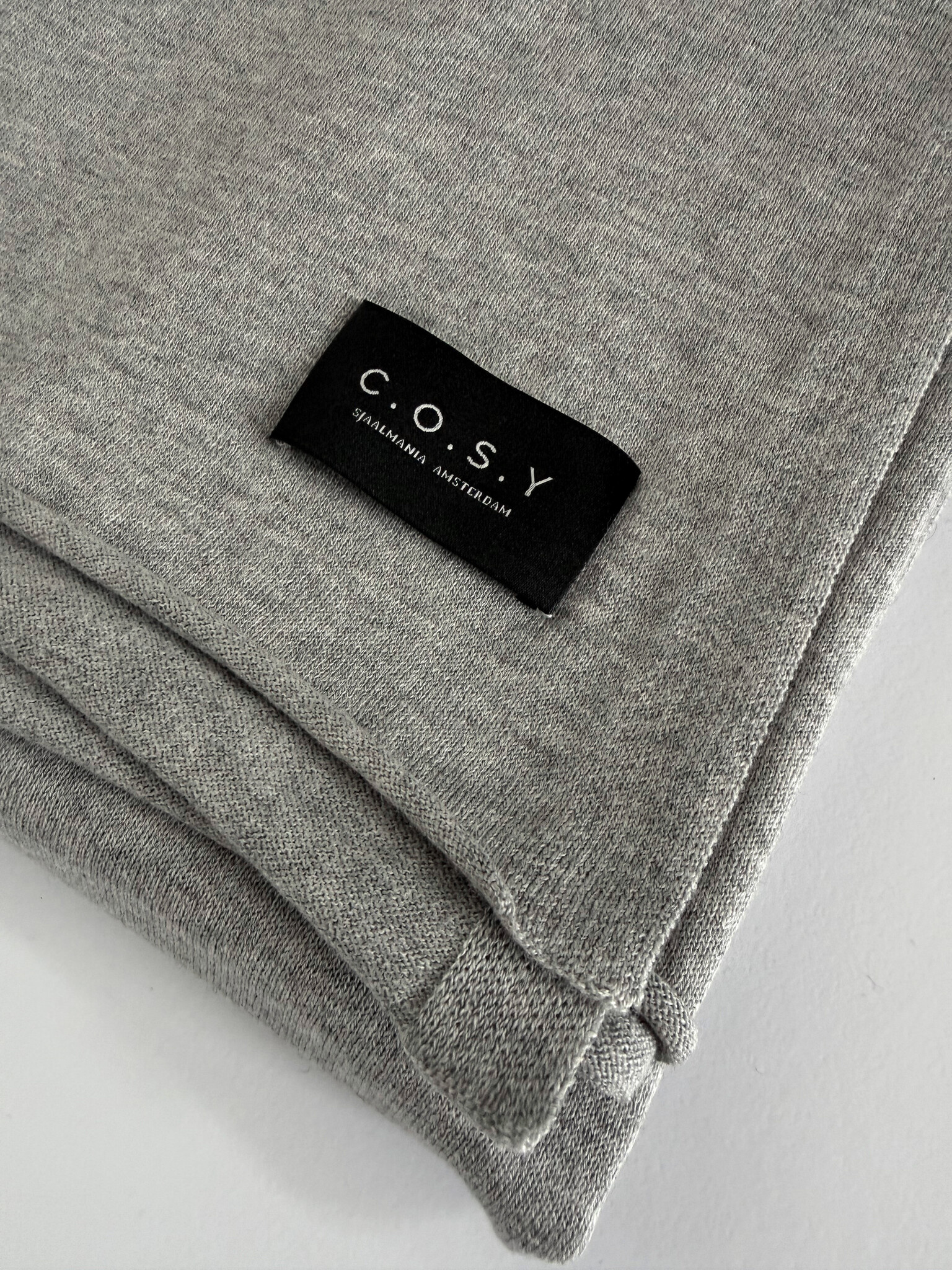 Sjaal Cosy Jersey Light Grey Melange