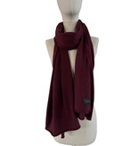 C.O.S.Y Sjaal Cosy Jersey Burgundy Melange