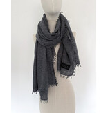 Sjaal Cosy Washed Cashmere Medium Grey