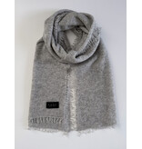 Sjaal Cosy Washed Cashmere Light Grey