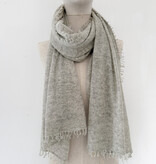 Sjaal Cosy Washed Cashmere Light Grey