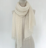 C.O.S.Y Sjaal Cosy Washed Cashmere Creamy
