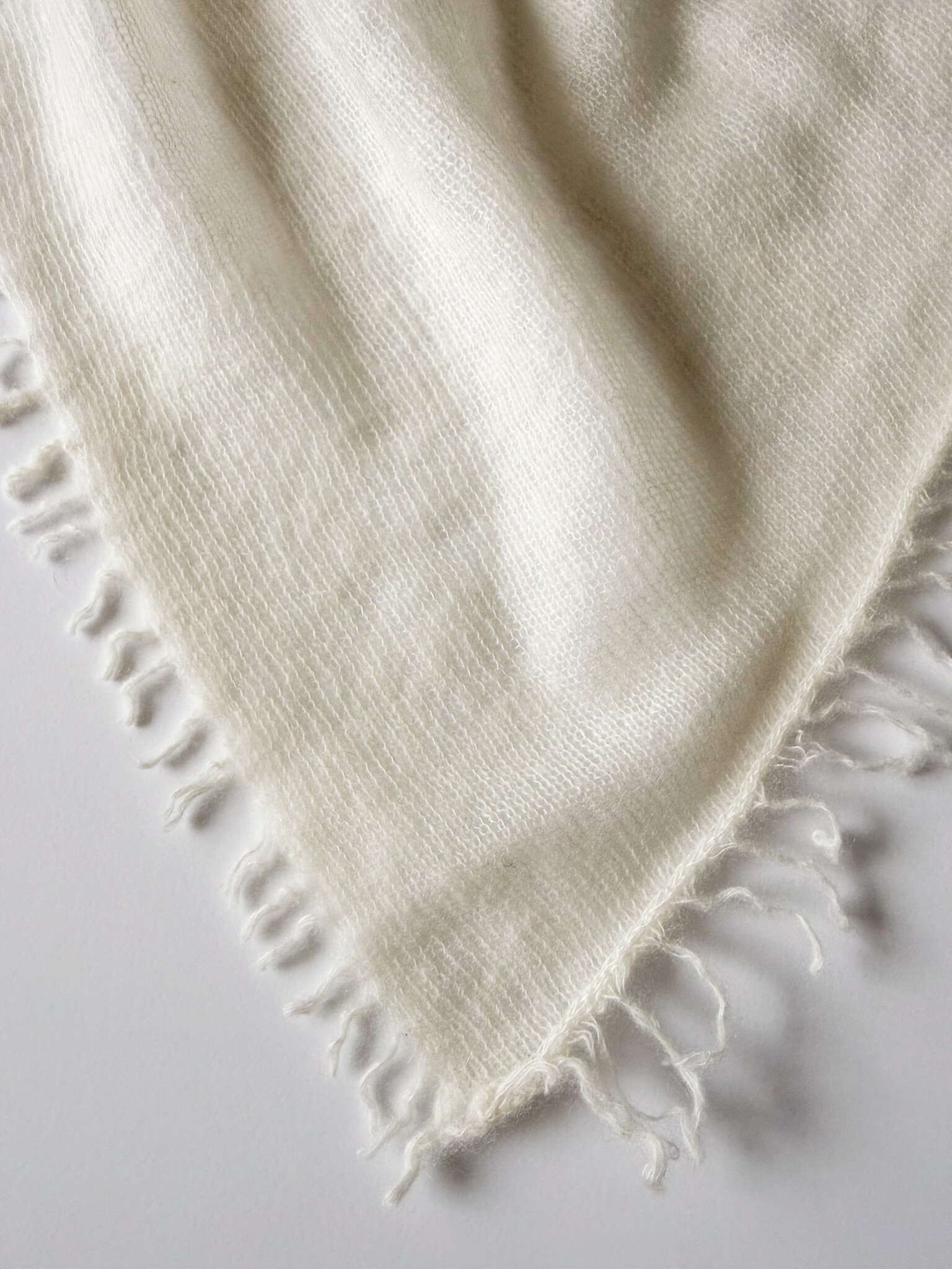Sjaal Cosy Washed Cashmere Creamy