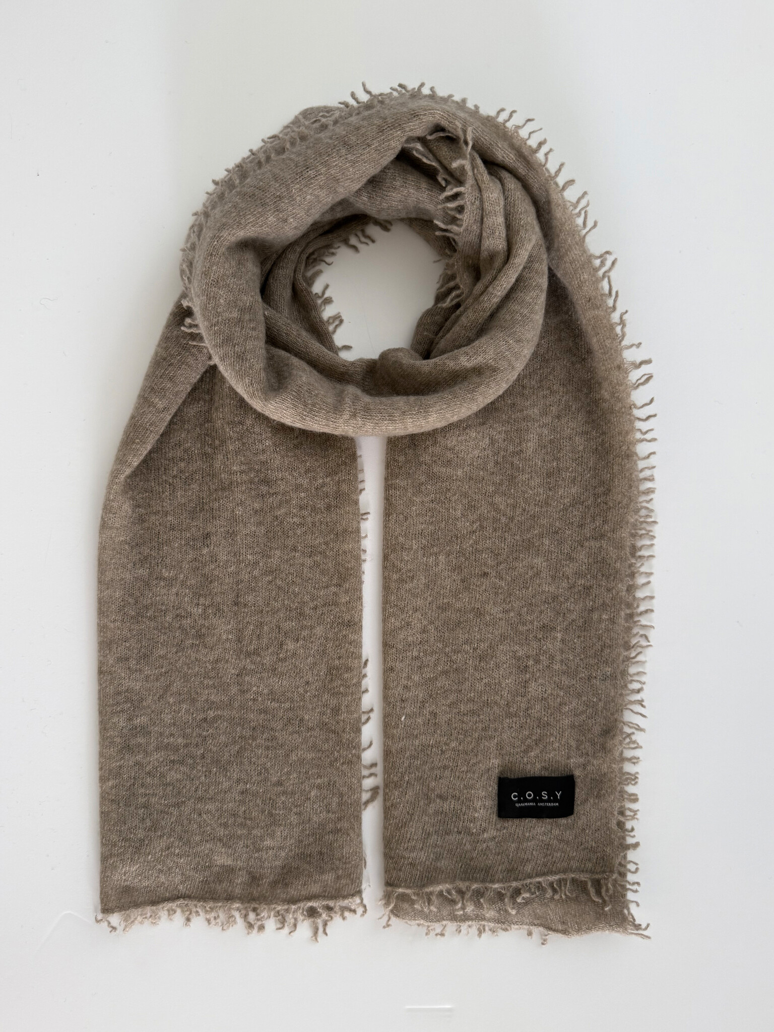 C.O.S.Y Sjaal Cosy Washed Cashmere Mole