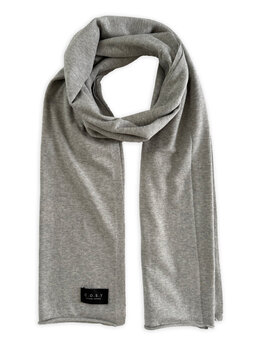 C.O.S.Y Sjaal Cosy Jersey Light Grey Melange