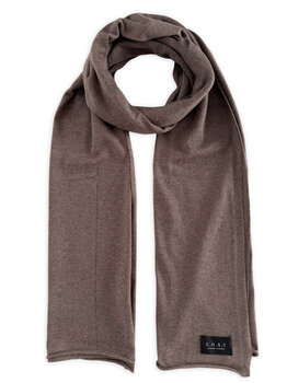 C.O.S.Y Sjaal Cosy Jersey Mole Melange
