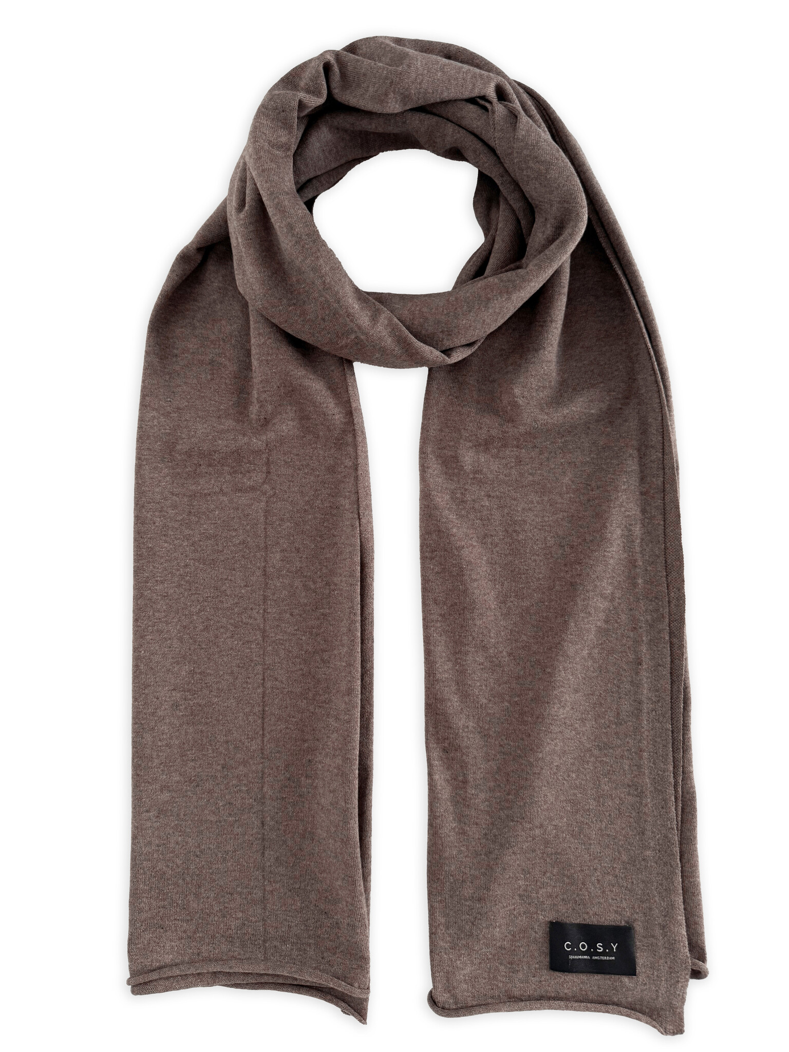 C.O.S.Y Sjaal Cosy Jersey Mole Melange