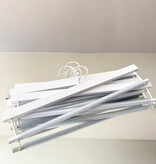 C.O.S.Y by SjaalMania Houten SjaalHanger Wit per 5 stuks