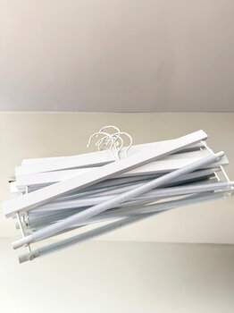 Houten SjaalHanger Wit per 5 stuks