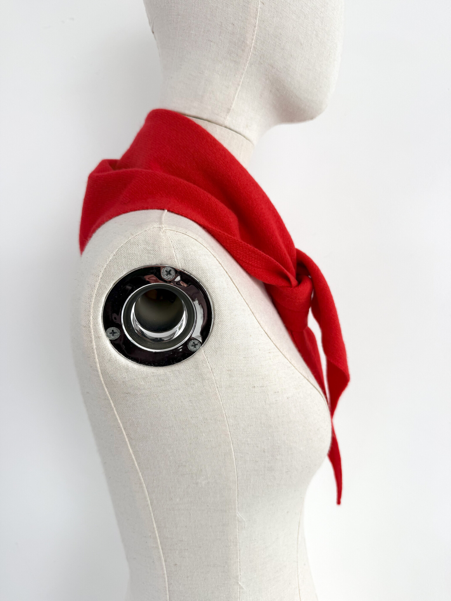 Cosy Triangle Scarf Small Ruby