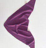 Cosy Triangle Scarf Small Azure/Ruby