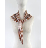 Cosy Triangle Scarf Small Shale/Maritime White