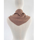 Cosy Triangle Scarf Small Shale/Maritime White