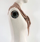 Cosy Triangle Scarf Small Shale/Maritime White