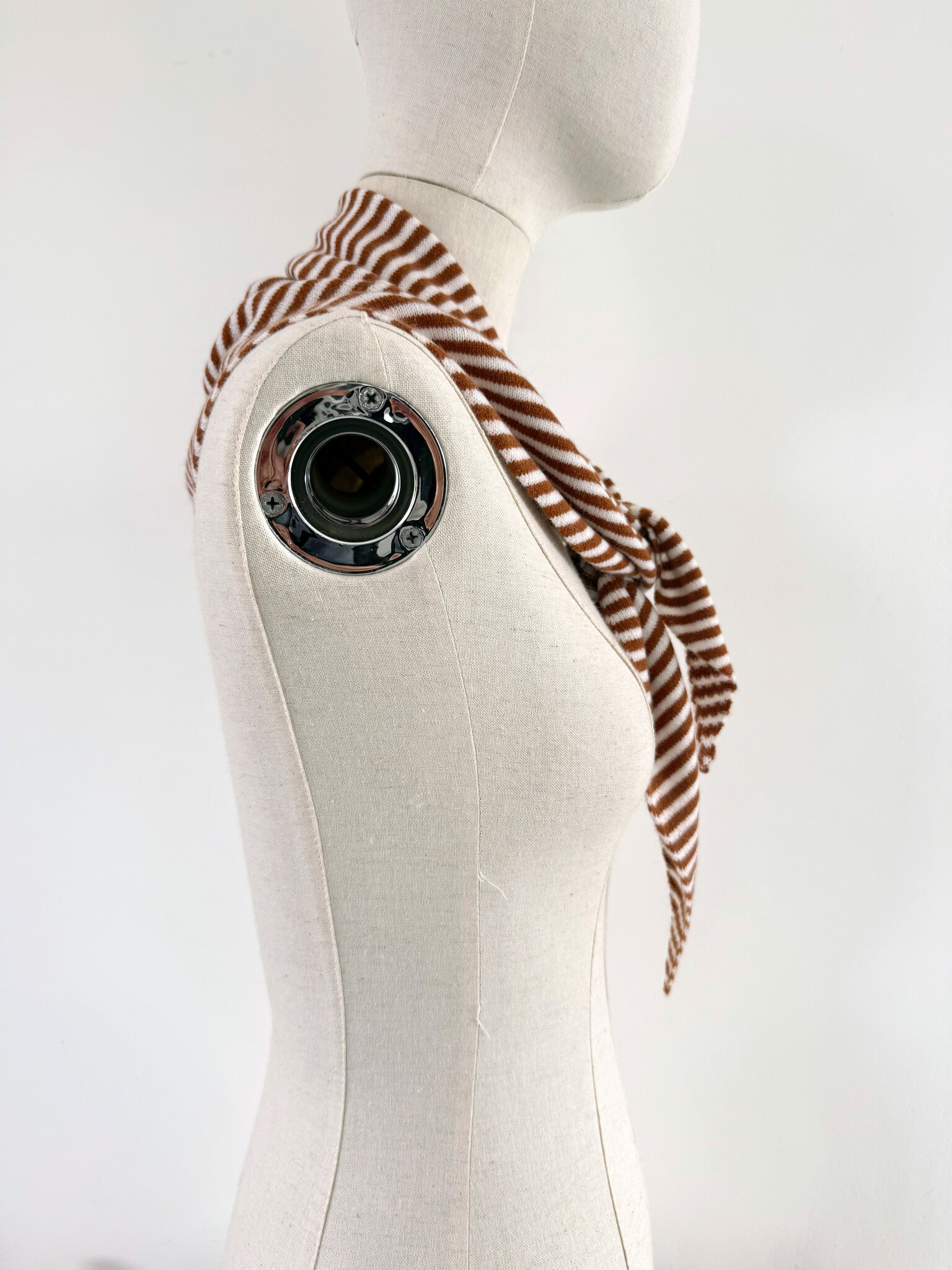 Cosy Triangle Scarf Small Shale/Maritime White