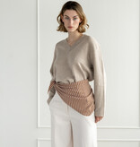 Cosy Triangle Scarf Small Shale/Maritime White