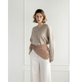 Cosy Triangle Scarf Small Shale/Maritime White