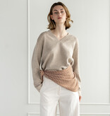 Cosy Triangle Scarf Small Shale/Maritime White