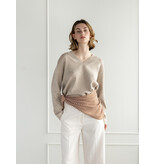 Cosy Triangle Scarf Small Shale/Maritime White