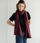 Sjaal Cosy Jersey Burgundy Melange