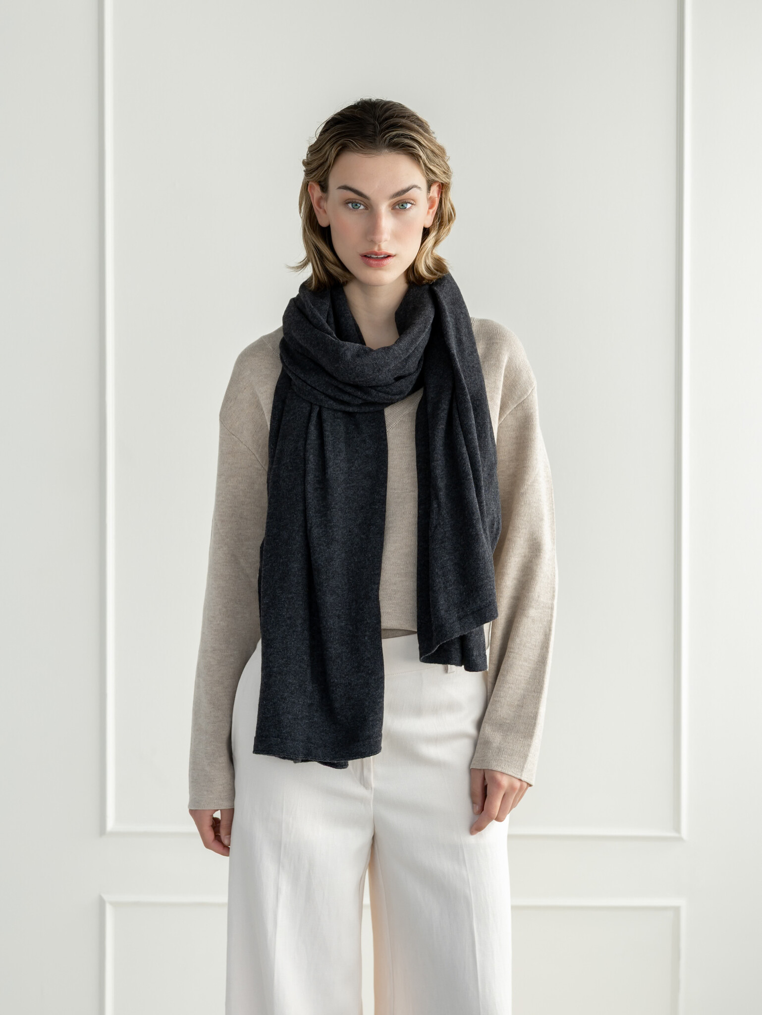 Sjaal Cosy Cool  Antra Grey Melee