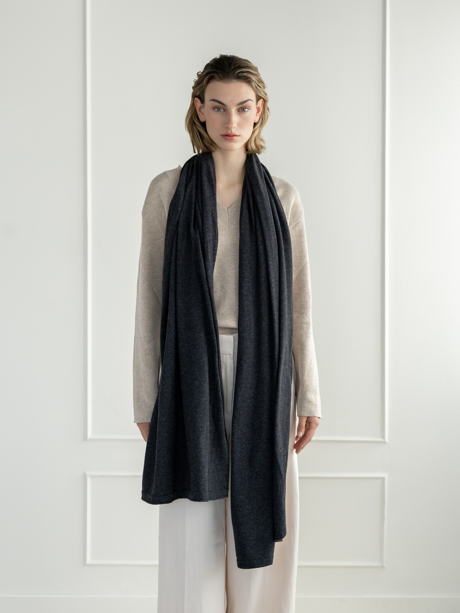 Sjaal Cosy Cool  Antra Grey Melee