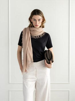 Sjaal Cosy Cashmy Rugby Tan