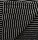 Sjaal Cosy Chic Stripes Solid Grey - Solid Black