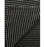 Sjaal Cosy Chic Stripes Solid Grey - Solid Black