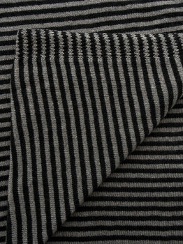 Sjaal Cosy Chic Stripes Solid Grey - Solid Black