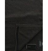Sjaal Cosy Chic Stripes Chocolate - Solid Black