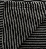 Sjaal Cosy Chic Stripes Solid Black  - Solid Grey