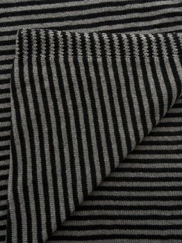 Sjaal Cosy Chic Stripes Solid Black  - Solid Grey