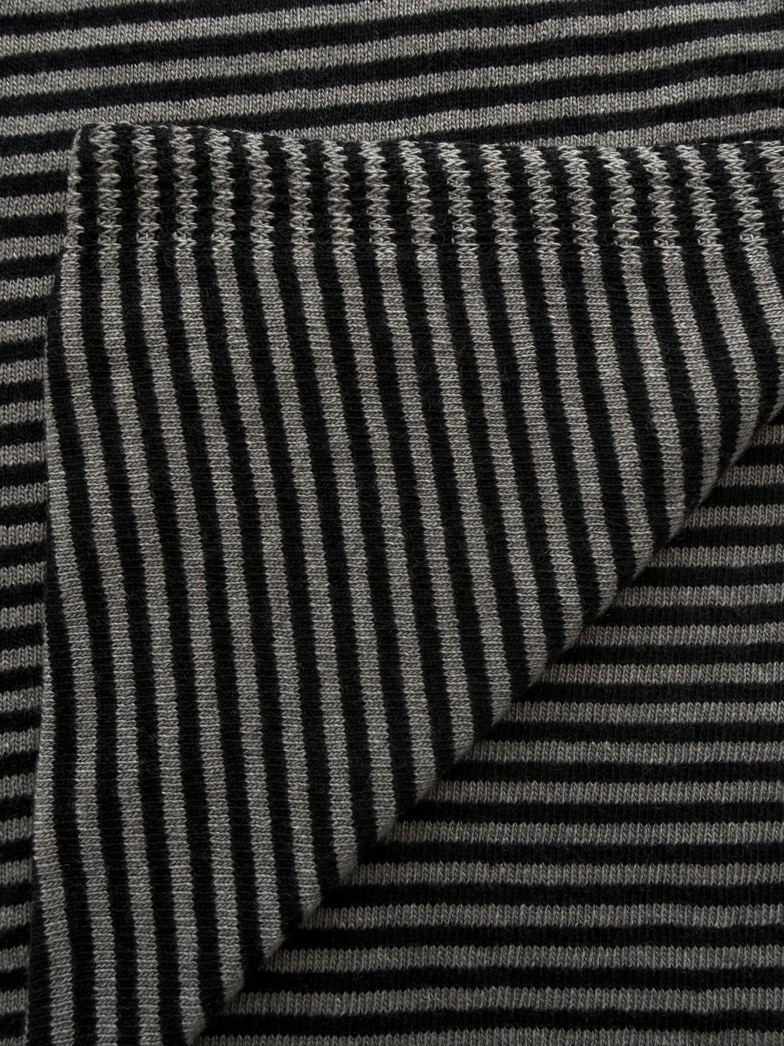 Sjaal Cosy Chic Stripes Solid Black  - Solid Grey