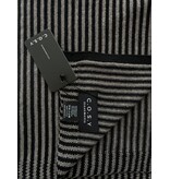 Sjaal Cosy Chic Stripes Solid Black  - Solid Grey