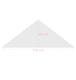 Sjaal Cosy Triangle Small Solid Black