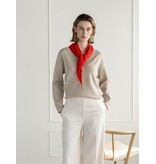 Sjaal Cosy Triangle Small Ruby