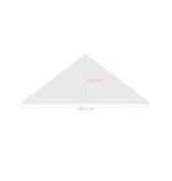 Cosy Triangle 100% Brushed Cashmere Rouge