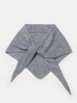 Cosy Triangle 100% Brushed Cashmere Feather