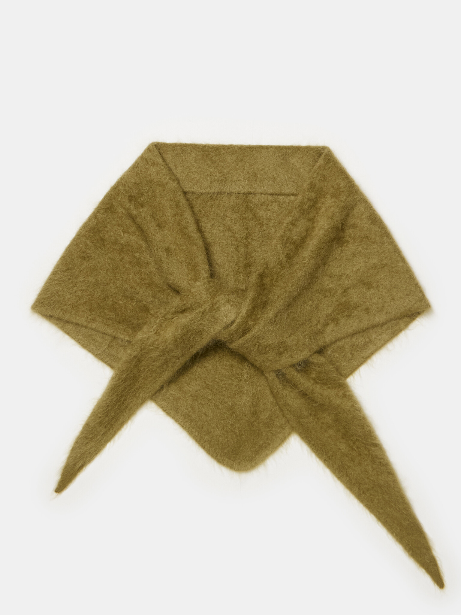 Cosy Triangle 100% Brushed Cashmere Forest