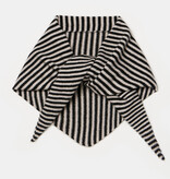 Sjaal Cosy Triangle Small Solid Black/Oatmeal