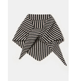 Sjaal Cosy Triangle Small Solid Black/Oatmeal