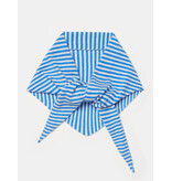 Cosy Triangle Scarf Small Azure/Maritime White